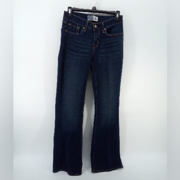 Levi Strauss Curvy Bootcut Signiture Dark Wash Blue Jeans Y2K Early 2000's 4M - Picture 7 of 16